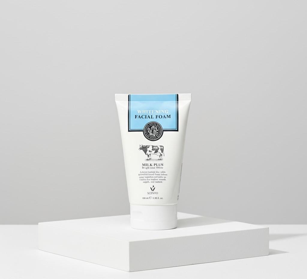 Scentio Milk Plus Whitening Facial Foam  – Gentle Foam Cleanser for Daily Use
